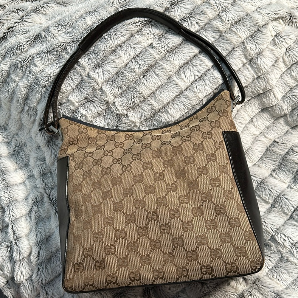 Authentic Gucci canvas handbag
